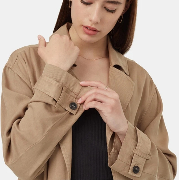 Tentree Tan Apparel Tinsel Trench - Picture 5 of 5